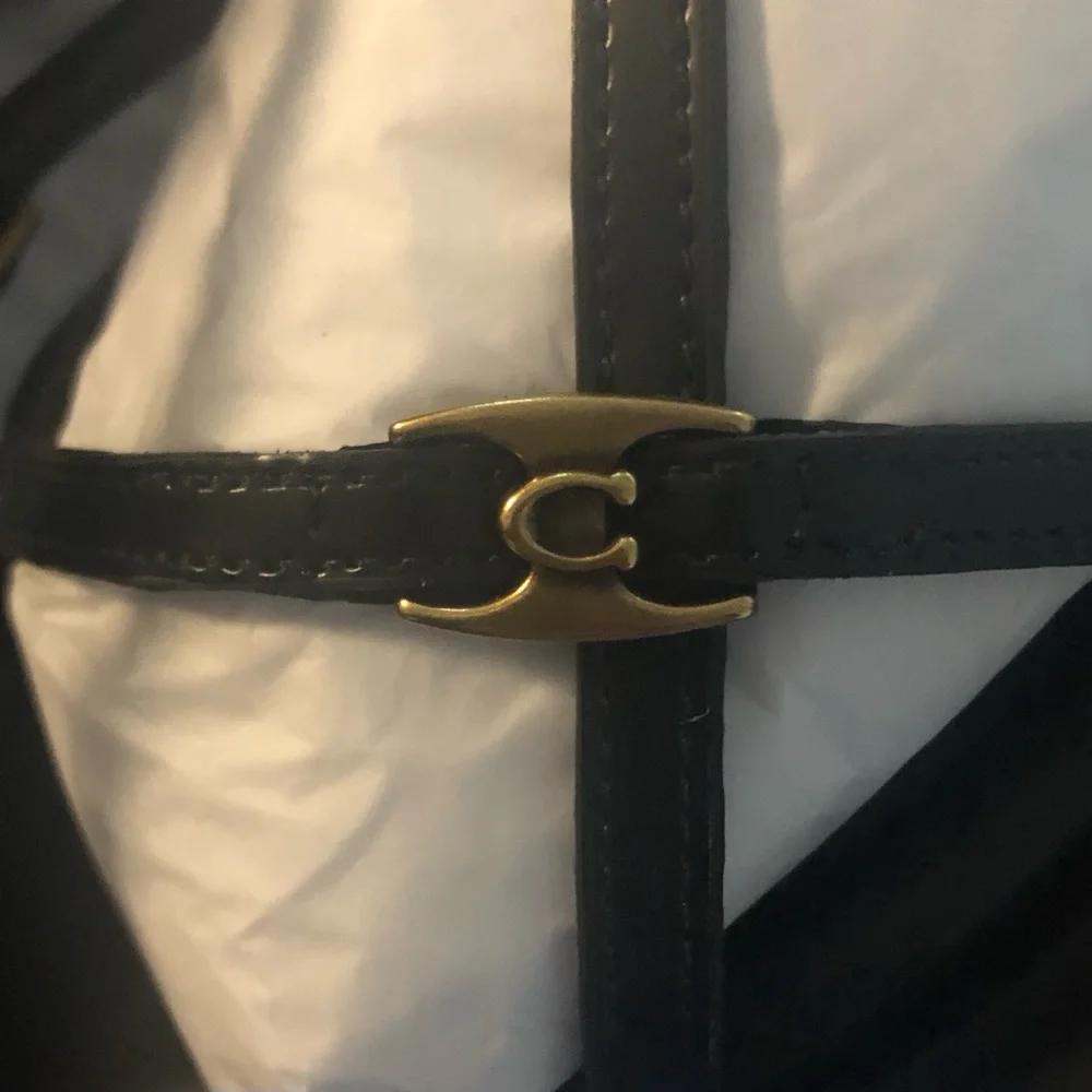 Coach Black Jenni Leather Sandals - Picture 3 of 10